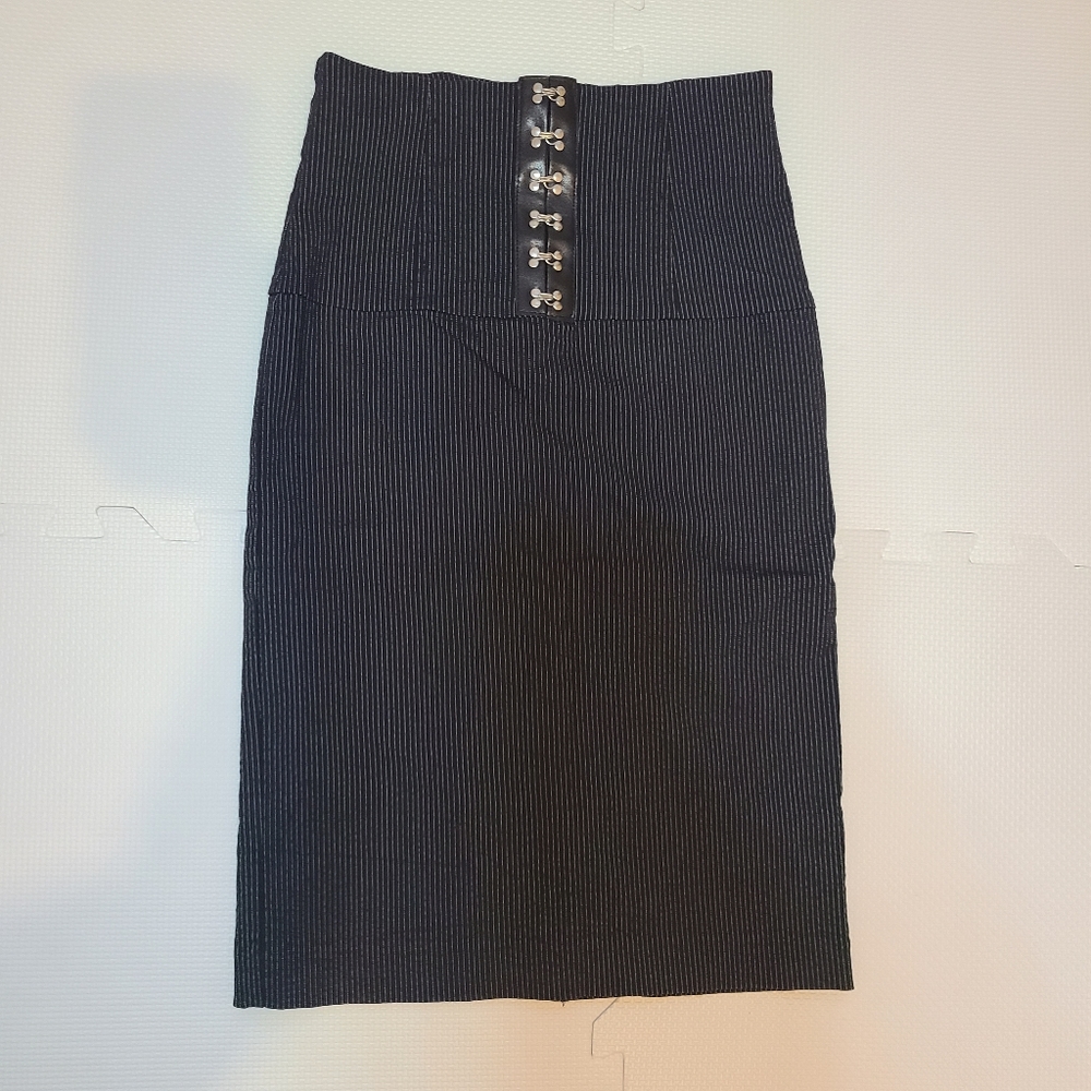 Seduction Pin Stripe Pencil Skirt Size S